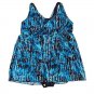 Denim & Co Beach V-Neck Surplice Layered Swim Dress 18W (1001)