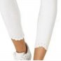 HUE Cropped Eyelet-Hem High-Waist Leggings X SMALL (3666)