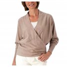 Encore by Idina Menzel Wrap Front Dolman Sweater MEDIUM (909)