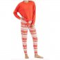 JENNI 2Pc Long Sleeve Mix It Papaya Punch Fairisle Pajama Set XX LARGE (313)