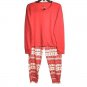 JENNI 2Pc Long Sleeve Mix It Papaya Punch Fairisle Pajama Set XX LARGE (313)