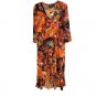 Attitudes by Renee Regular Como Jersey Cha Cha Ruffle Dress LARGE (616)