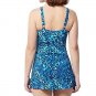 Denim & Co. Beach V-Neck Wrap Front Swim Dress size 18W (1001)