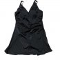 Denim & Co. Beach V Neck Wrap Front Swim Dress 14 (202)