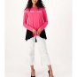 LOGO by Lori Goldstein Rayon 230 Layered Top w/ Jacquard Hem X LARGE (202)