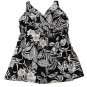 Denim & Co. Beach V-Neck Wrap Front Swim Dress 18W (plus ) (1001)