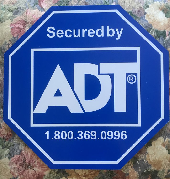 1 ADT SIGN SECURITY YARD sign (One)