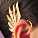 Gothic Steampunk Style Angel Wing Big Ear Cuff Clip Earring - Golden or Silver