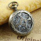 Vintage Medieval Cross Bronze Locket Pocket Watch Necklace