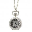 Elegant Roman Numbers Silver Watch Pendant Necklace