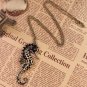 Steampunk Bronze Big Seahorse Necklace Pendant