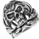 Stainless Steel Skulls Ring Size 9 (SSR6)