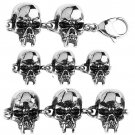 Stainless Steel Skull Head Bracelet in sizes 8" & 9" (SSBR113)