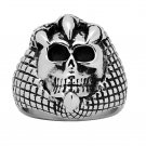 Stainless Steel 316L Skull with claws Ring Sizes 7-11 (SSR240)