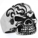 STAINLESS STEEL 316L MEN SKULL RING, SIZE 13 (SSR107)