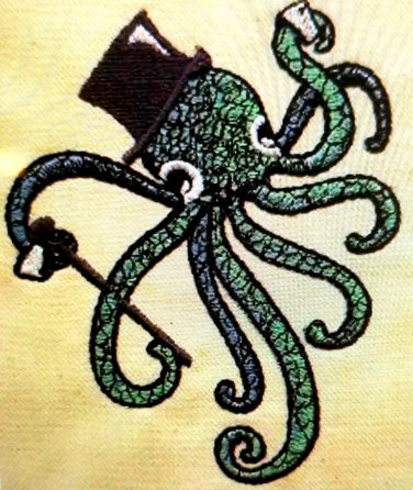 Dapper Octopus Embroidery