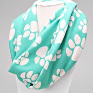 Paw Print Infinity Scarf