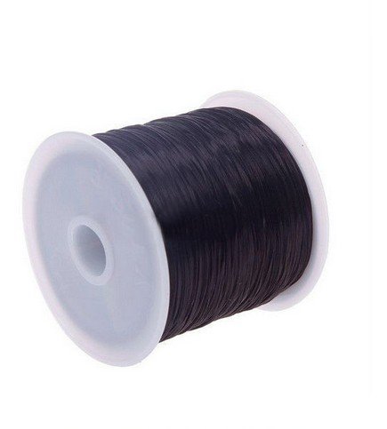 Black 60M Colors Strong Stretchy Elastic String Assorted Crystal Beading Cord Line(BICP054930)