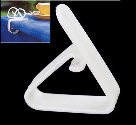 4Pcs New Plastic Table Cover Cloth Desk Skirt Clip Wedding Party Picnic Clamp(BICP019189)