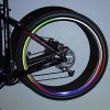 8 PCS / Sheet Red Fashionable Bike Wheel Reflective Stickers(OU0086801)