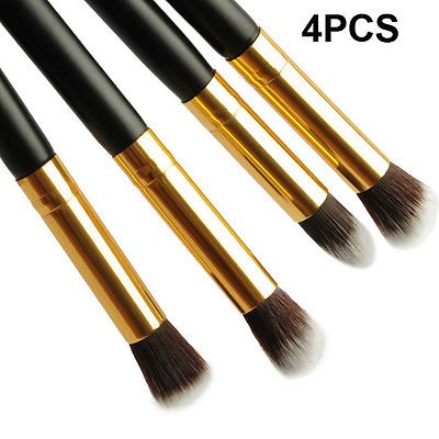 4 Pcs Eye Shadow Foundation Blending Brush Set Pro Makeup Cosmetic Tool