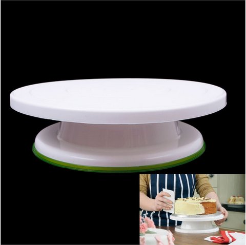 28cm Cake Turntable Decoration Modelling Tool Display Stand Cake Rotating Mould(HT-55302)
