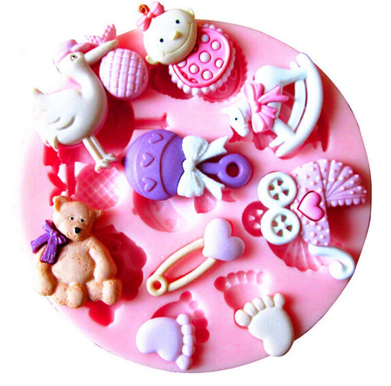 Baby Silicone Mold For Fondant Cake Chocolate Decorating Candy Clay Sugarcraft(261670070097)