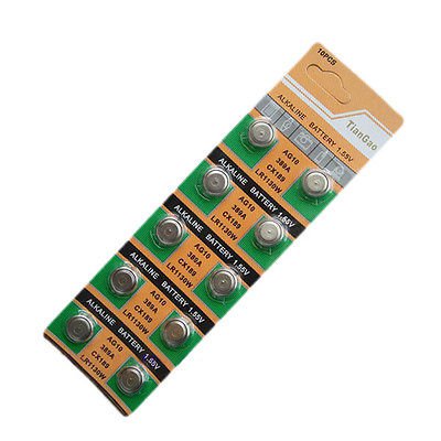 10pcs New AG10 LR1130 389A LR54 L1131 189 Button Cell Coin Battery(390836184093)