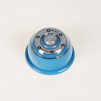 Blue Color PIR 6-LED Sensor LED Infrared Light Lamp Motion Detector (400582521552)