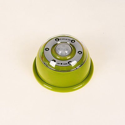 Green Color PIR 6-LED Sensor LED Infrared Light Lamp Motion Detector (400582521552)
