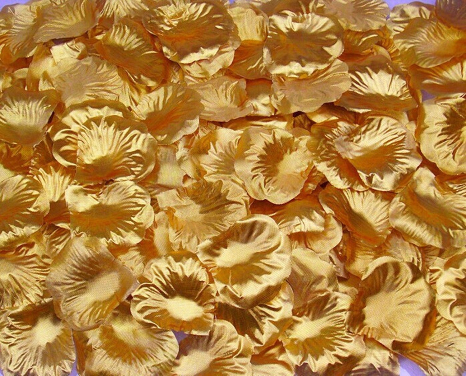 1000pcs Golden Silk Flower Rose Petals Wedding Party Decorations