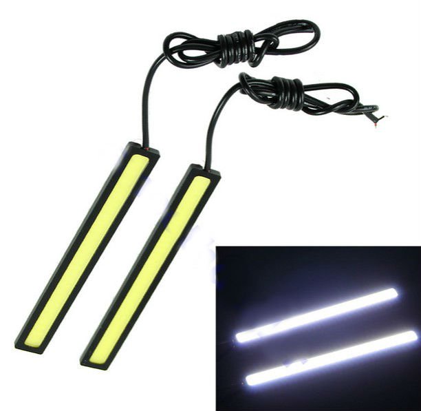 2x Super Bright COB White Car LED Lights 12V for DRL Fog Driving Lamp Waterproof