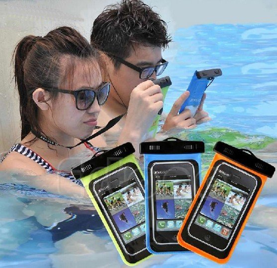 1 X Blue Waterproof Bag Underwater Pouch Dry Case Cover For Cell Phone Samsung