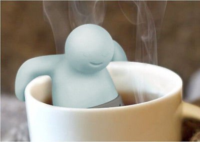 2pc Mr. TEA Silicone Loose Leaf Tea Infuser Mug Cup