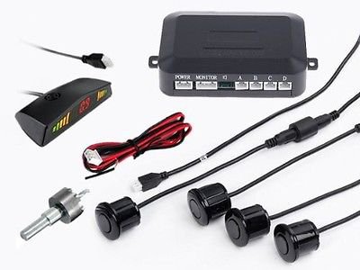 Silver Car Parking Sensor Reverse Backup Radar Monitor System (TOM-parking sensor Silver )