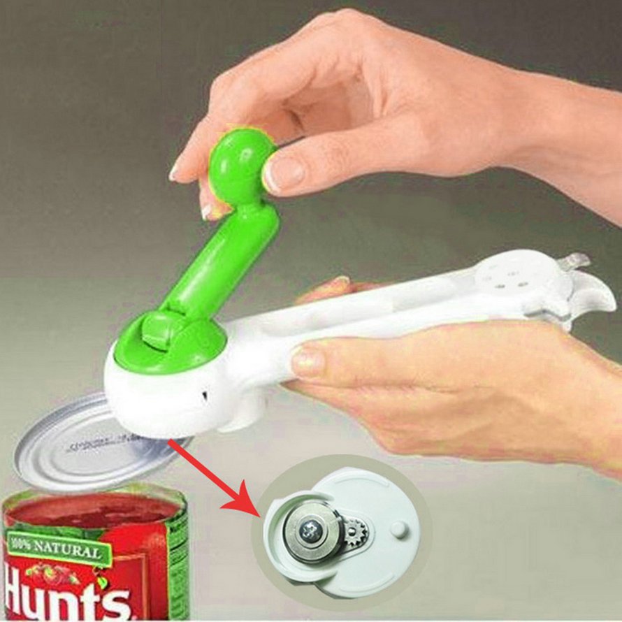 7 In 1 One Touch Kitchen Can Opener Bottle Jar Do As Seen On TV Knife Slicker