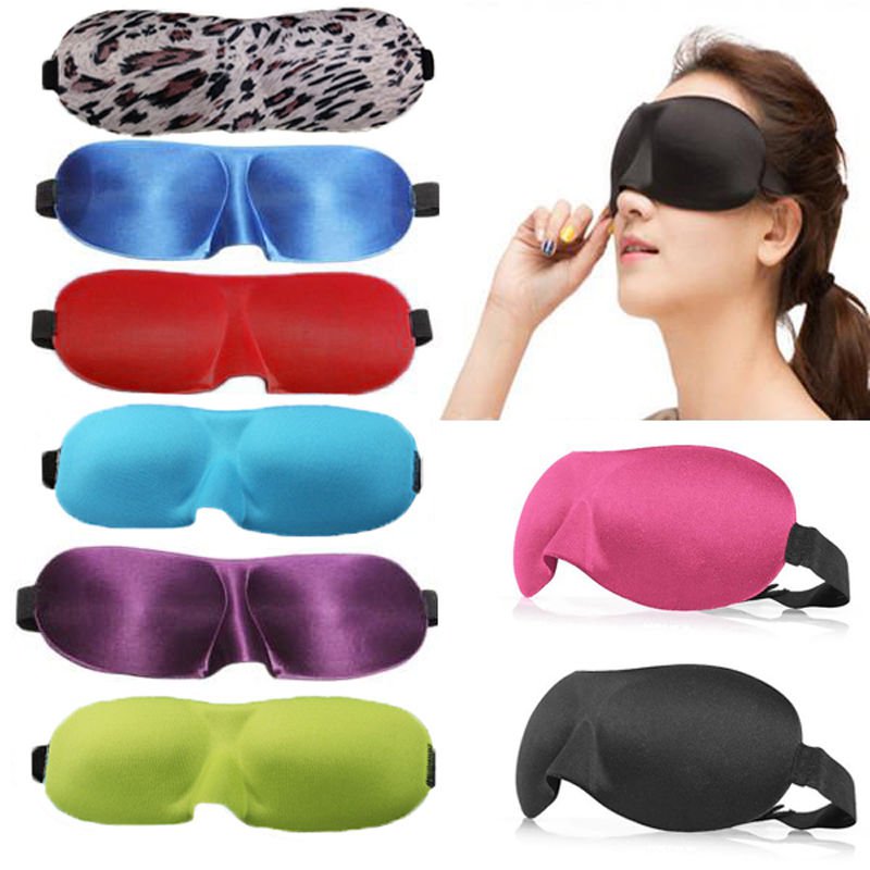 1 x Royal Blue Sleeping Travel Eye Mask Blindfold Test Relax Sleep Cover Eye Patch DB