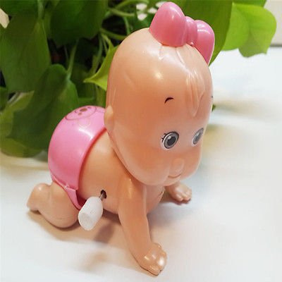Sweet Girl Windup Crawling Crawl Toy Doll Christmas Gift for Child Baby Kid DB