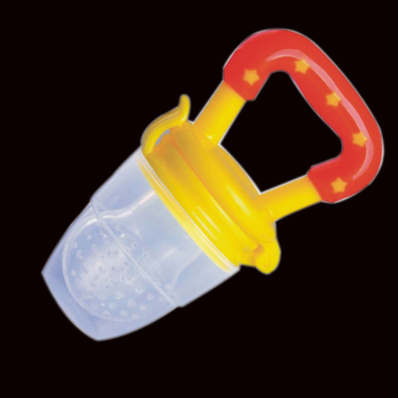 1 x Size S Yellow Color Baby Pacifiers for feeding Baby Nibbler Feeder Feeding Tool DB