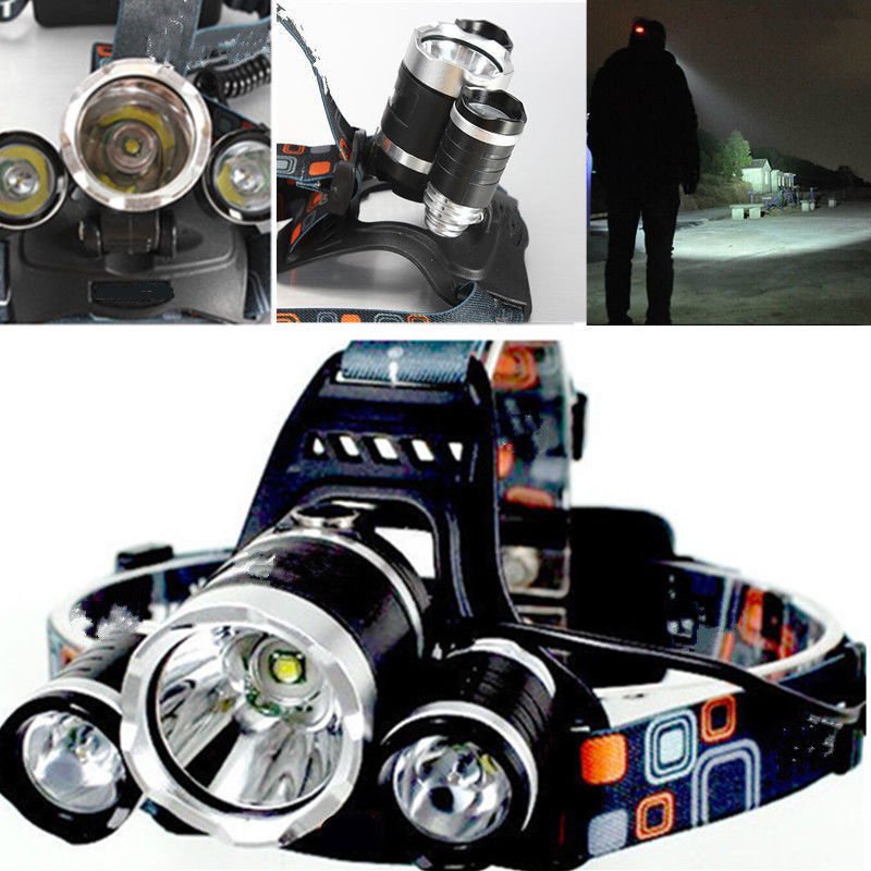 Out Doors 6000Lm CREE XM-L XML 3x T6 LED Big Headlight Headlamp Bike Light Flashlight Lamp db