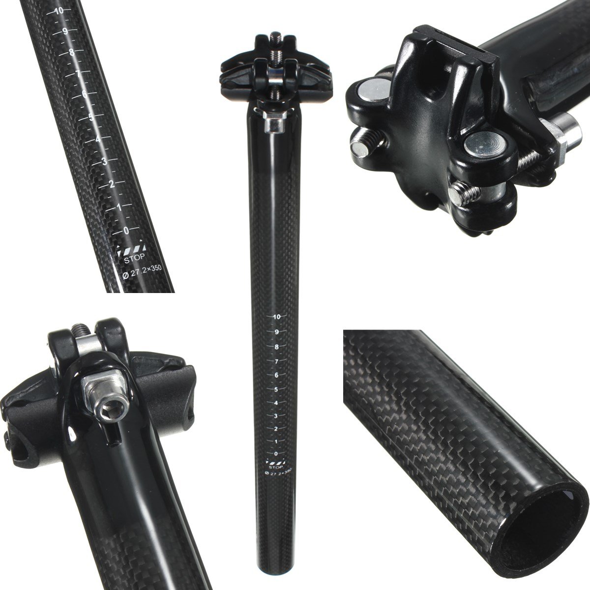 31.6 MM CYCLING 3K FULL CARBON FIBER MOUNTAIN BIKE BICYCLE MTB SEATPOST ONE PCS DB