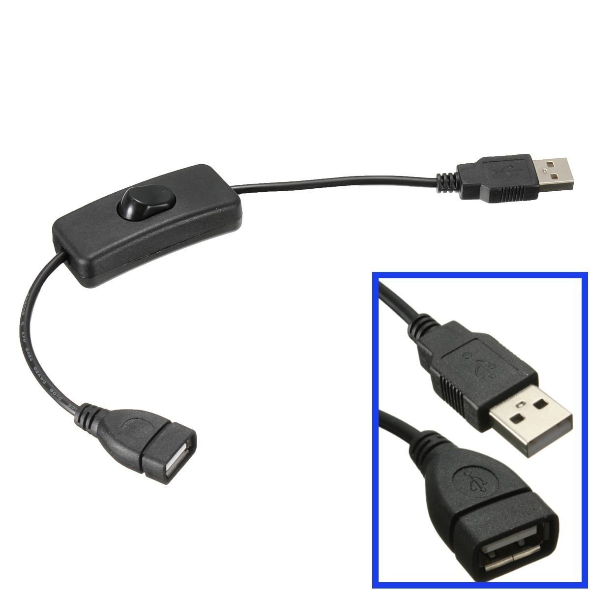 USB Cable with ON/OFF Toggle Switch Power Control for Raspberry Pi Arduino db
