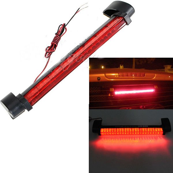 12V Universal Car Red 24 LED Third Light Bar Tail Stopping Braking Lamp Bulb db