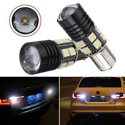 2x 10W White Cree R5 + 12-SMD 5050 1156 BA15S 1141 Tail Backup Reverse LED Light db