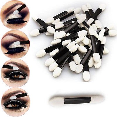 50pcs Make Up Eye Shadow Sponge Lip Brushes Applicators Cosmetics Makeup Tool db