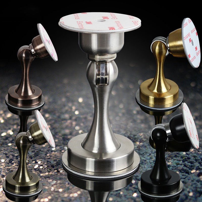 304 Stainless Steel Magnetic Door Stopper Door Stop Doorstop 3M Glue Paste Red Copper Color x 1