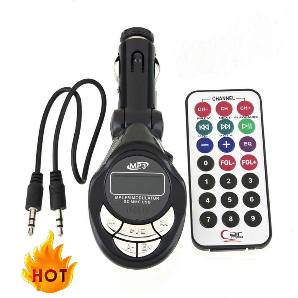 4in1 Car MP3 Player Wireless FM Transmitter Modulator USB CD MMC Remote db