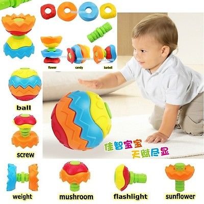 Baby Toddler Kid Child Toy Puzzle Transformer Ball 3D Blocks Developmental Toys db