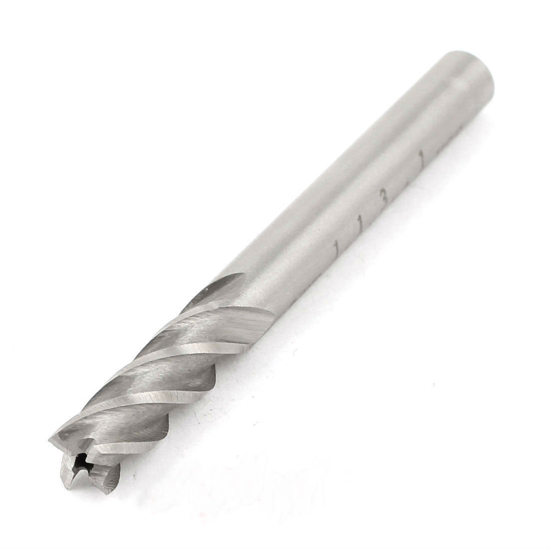 HSS Straight Shank Four Spiral Flutes End Mill Cutter 1/4 x 1/4 x 3/4 x 2-1/2 db