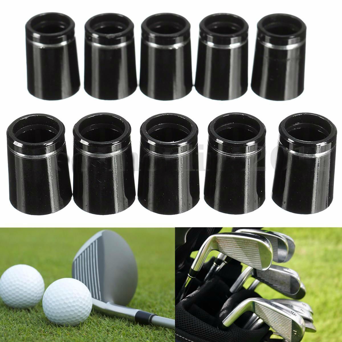 10 X 3/4" Length Golf Iron Ferrules With Single Silver Ring For 0.370 Iron Shaft dbd
